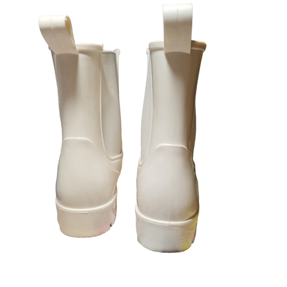 Planone Short White Chelsea Anit-Slipping Rain Boots EU Size 40 Size 9 US - Picture 7 of 11